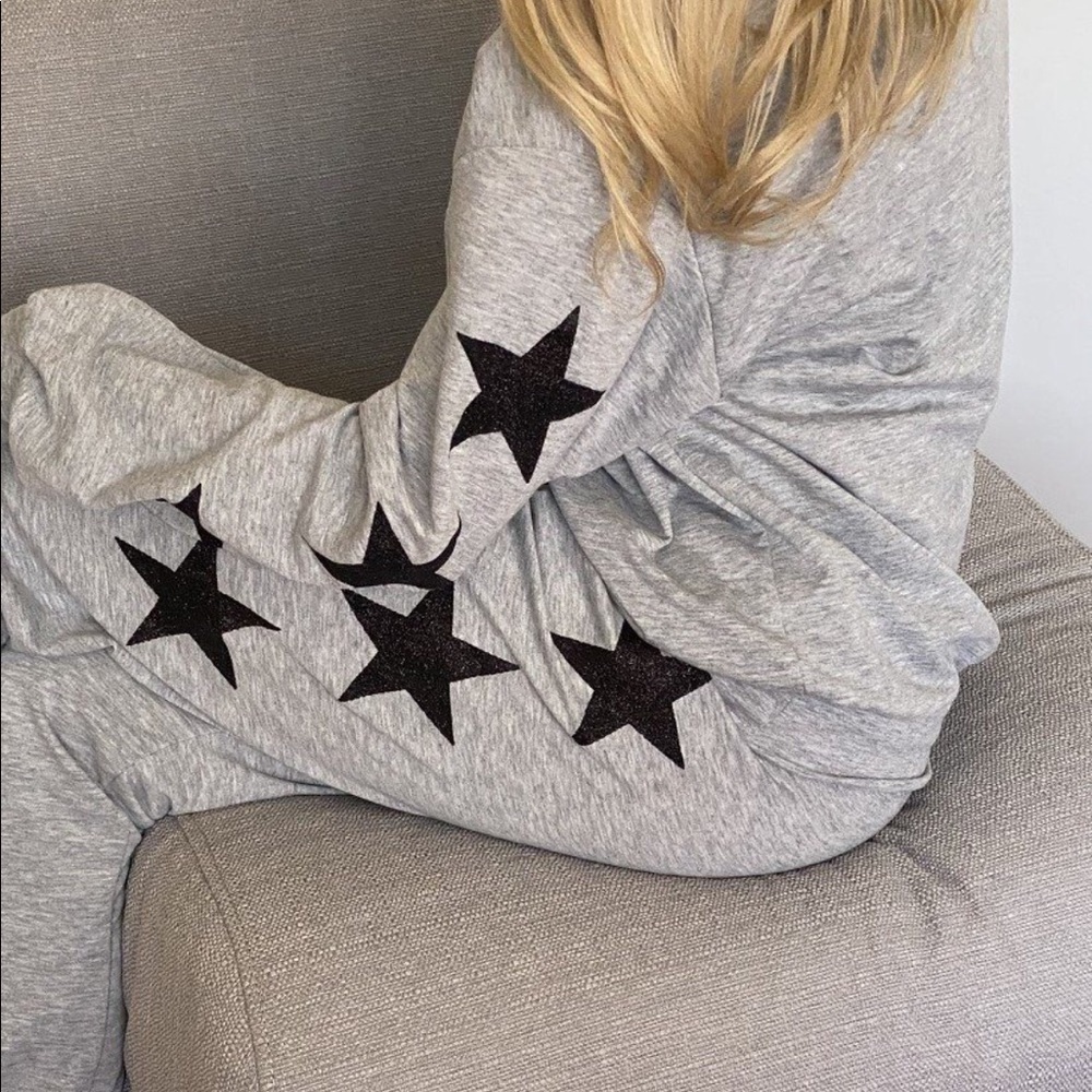 LAST PAIR! Wish Upon a Glitter Star lightweight pant - Picture 4 of 5
